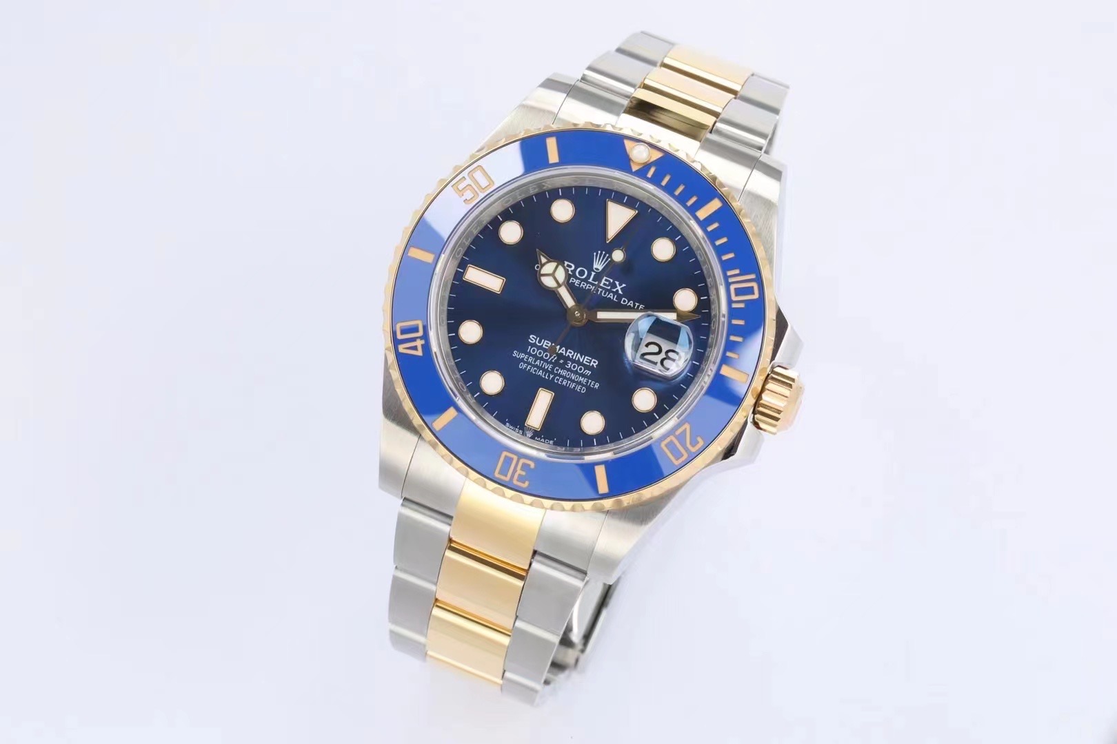 Bluesy Blue Dial Two Tone  — Rolex luxury replica watch