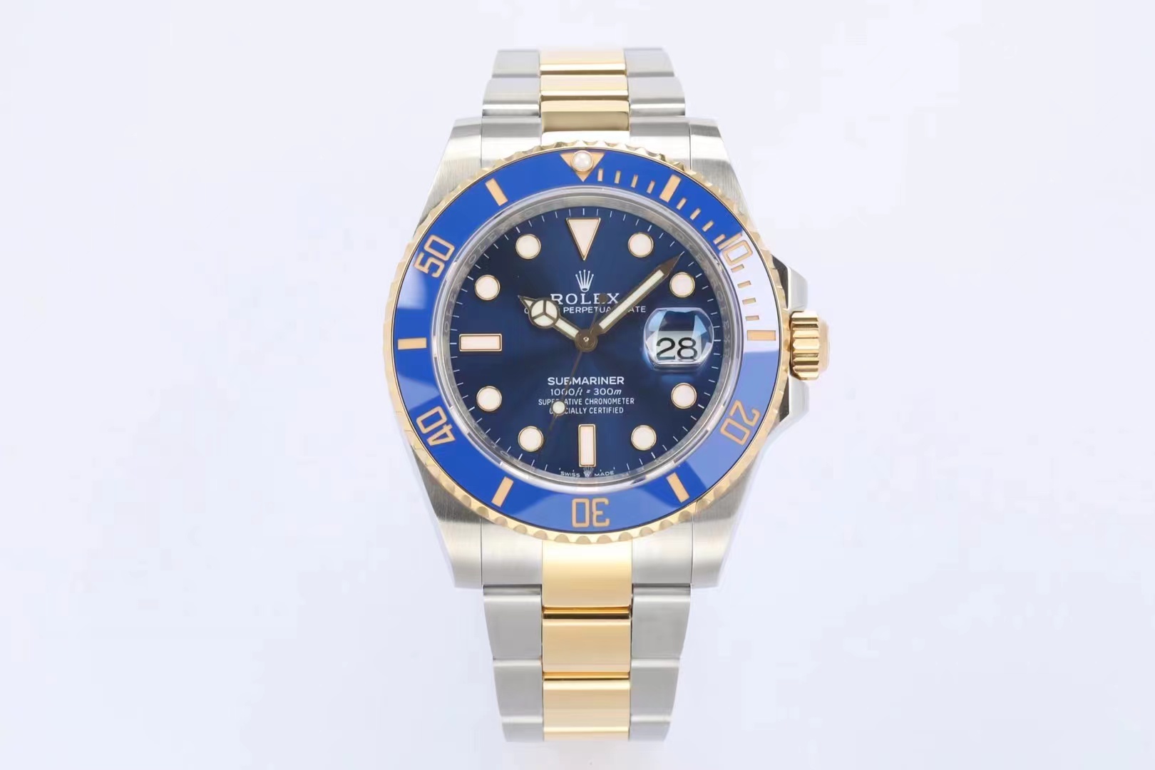 Bluesy Blue Dial Two Tone  2