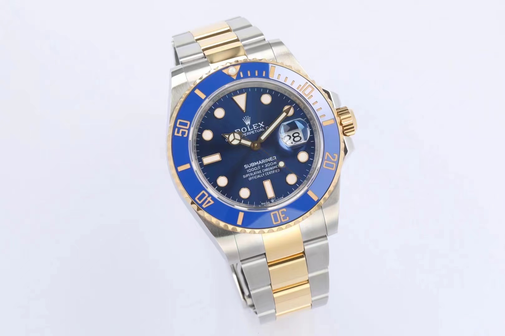 Bluesy Blue Dial Two Tone  3