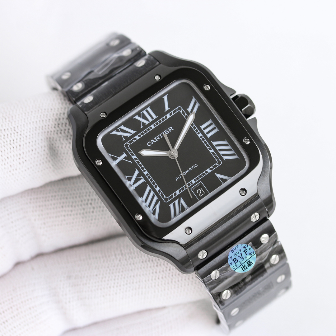 Cartier Santos de Cartier Black — Cartier luxury replica watch