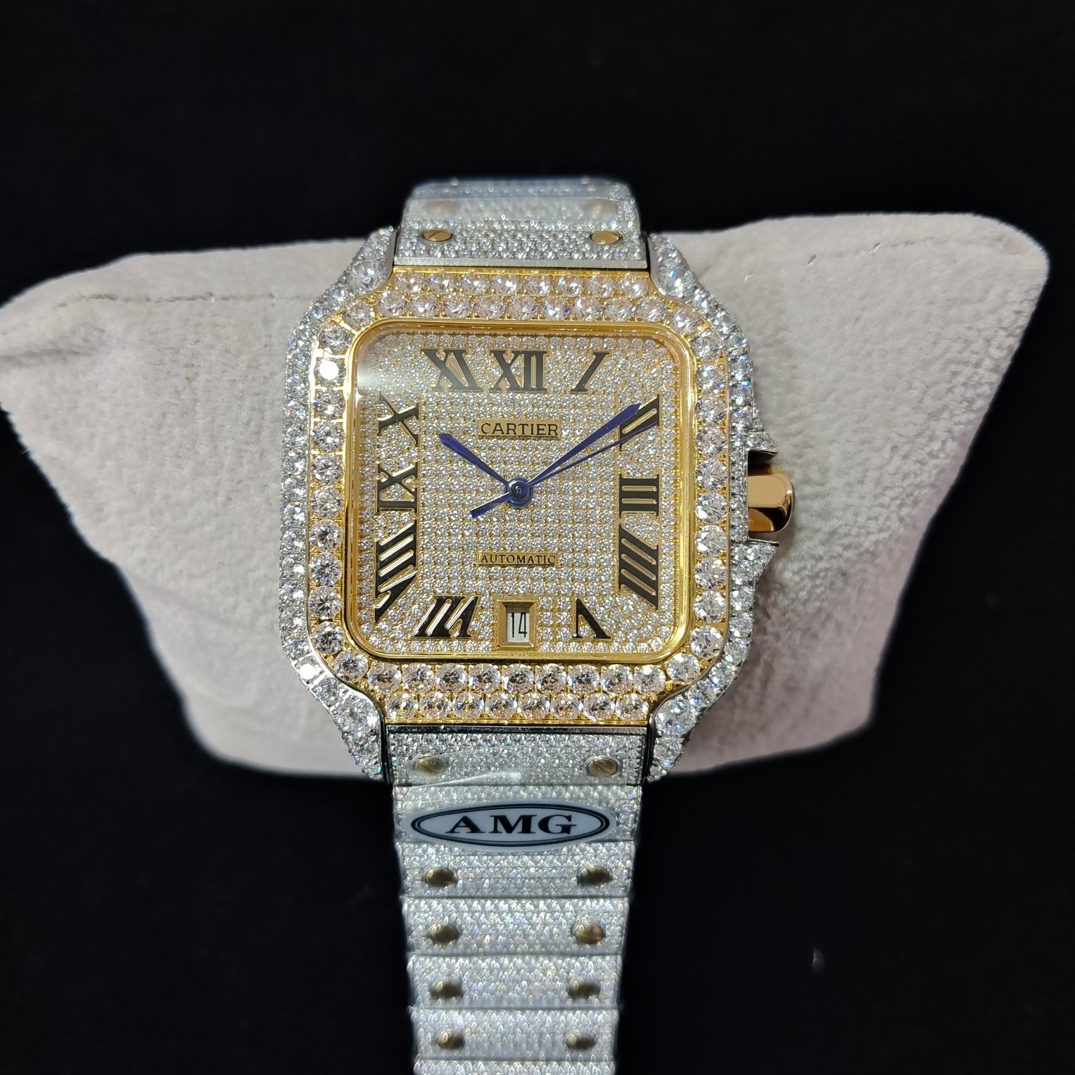 Cartier Santos de Cartier Moissanite Bracelet 2