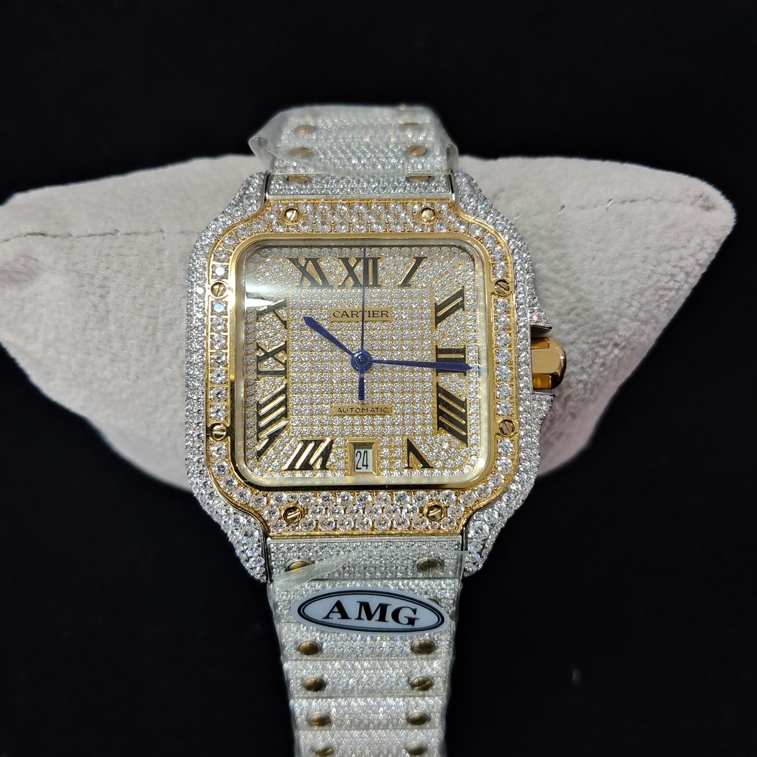 Cartier Santos de Cartier Moissanite Bracelet 3