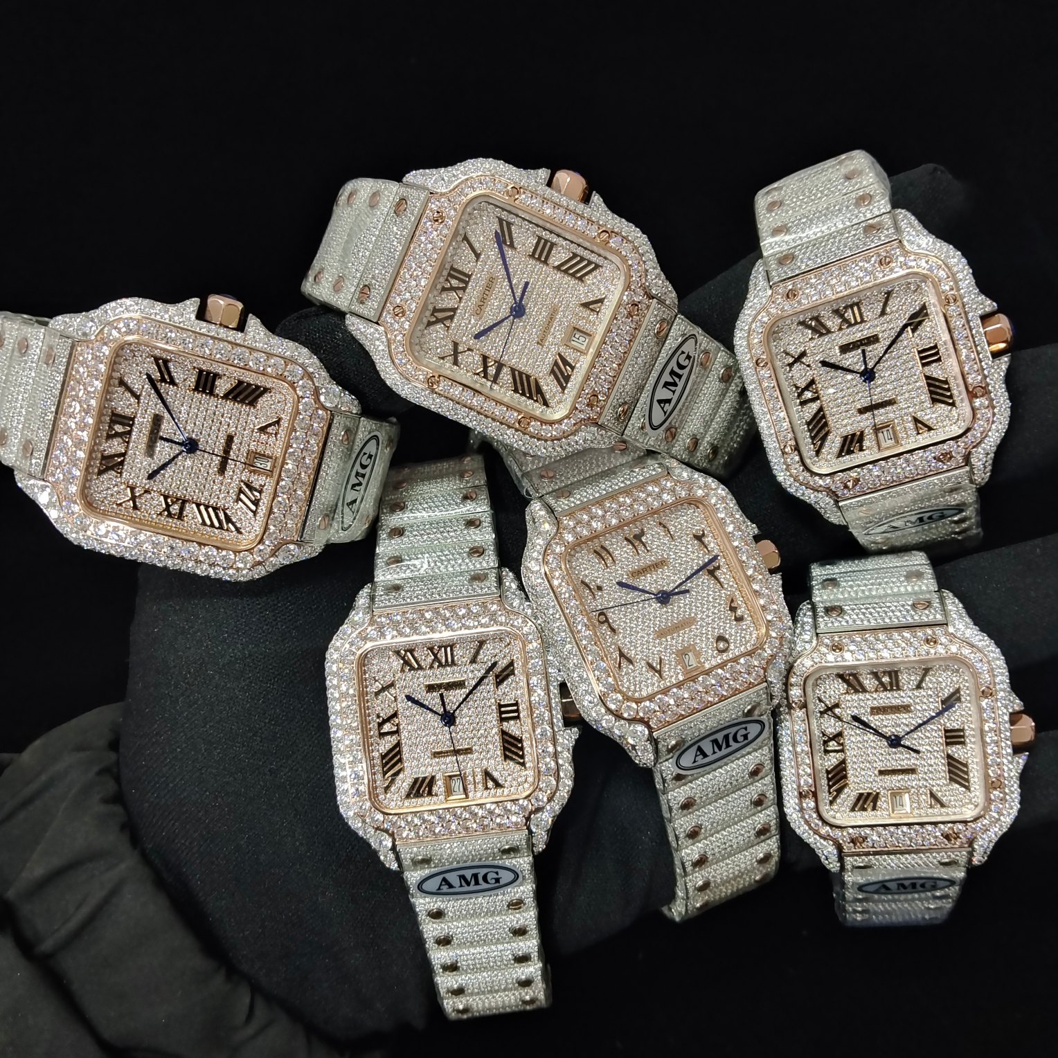 Cartier Santos de Cartier Moissanite Bracelet 6