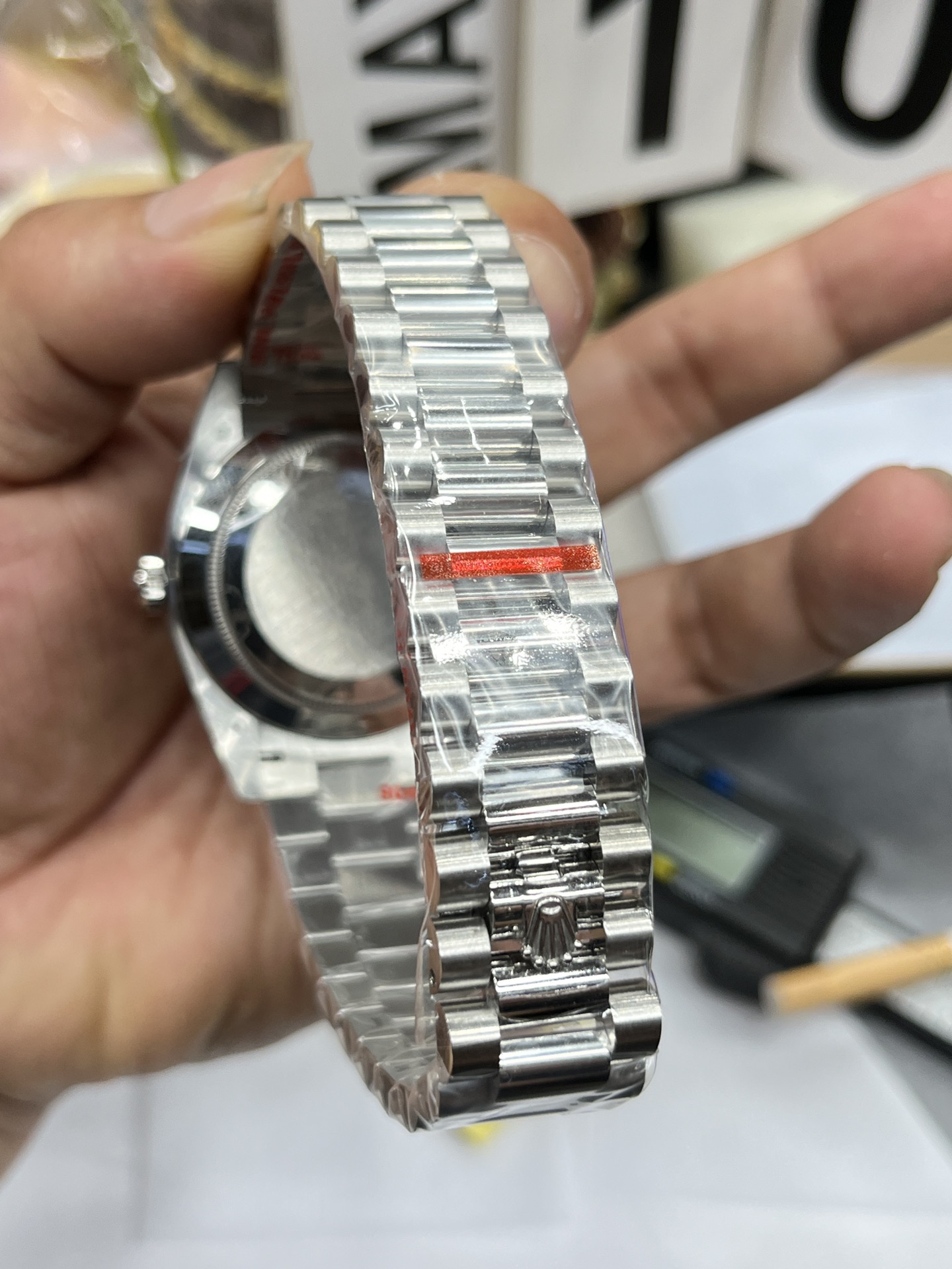 Day Date Green Dial Roman 3