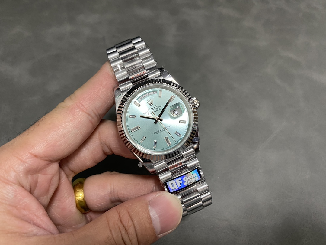 Day Date Ice Blue Dial 4