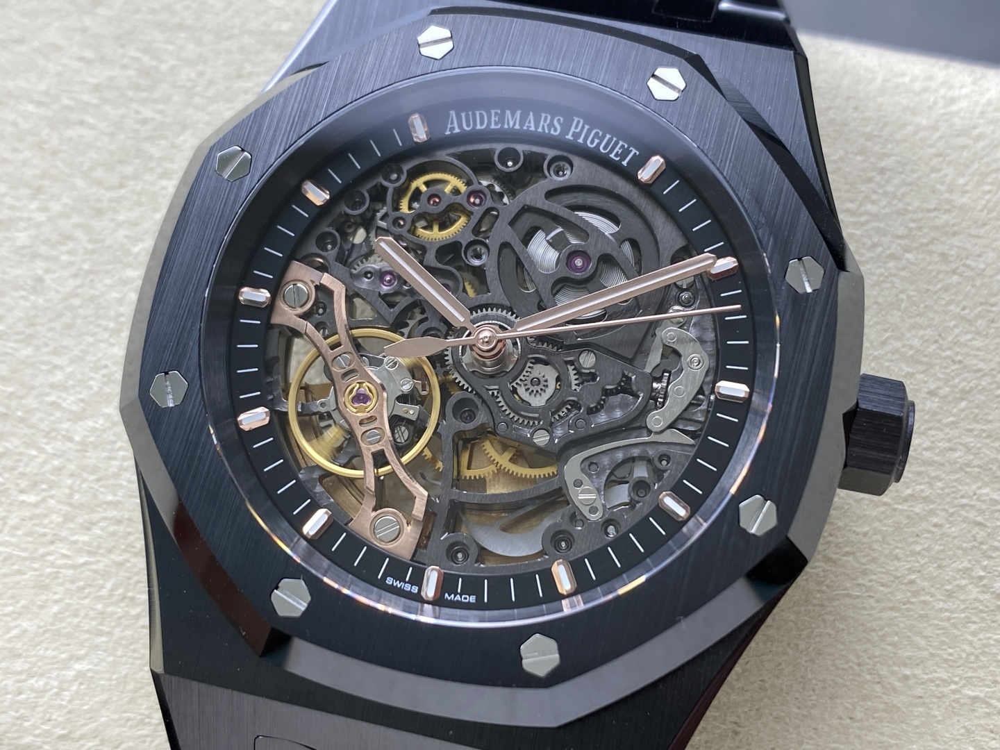 Royal Oak Double Balance Wheel Openworked Black Ceramic 2